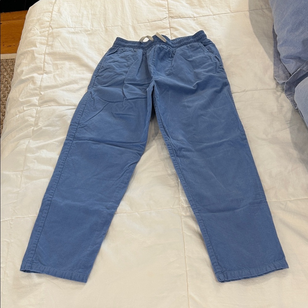 Minnow Blue Corduroy Casual Pants